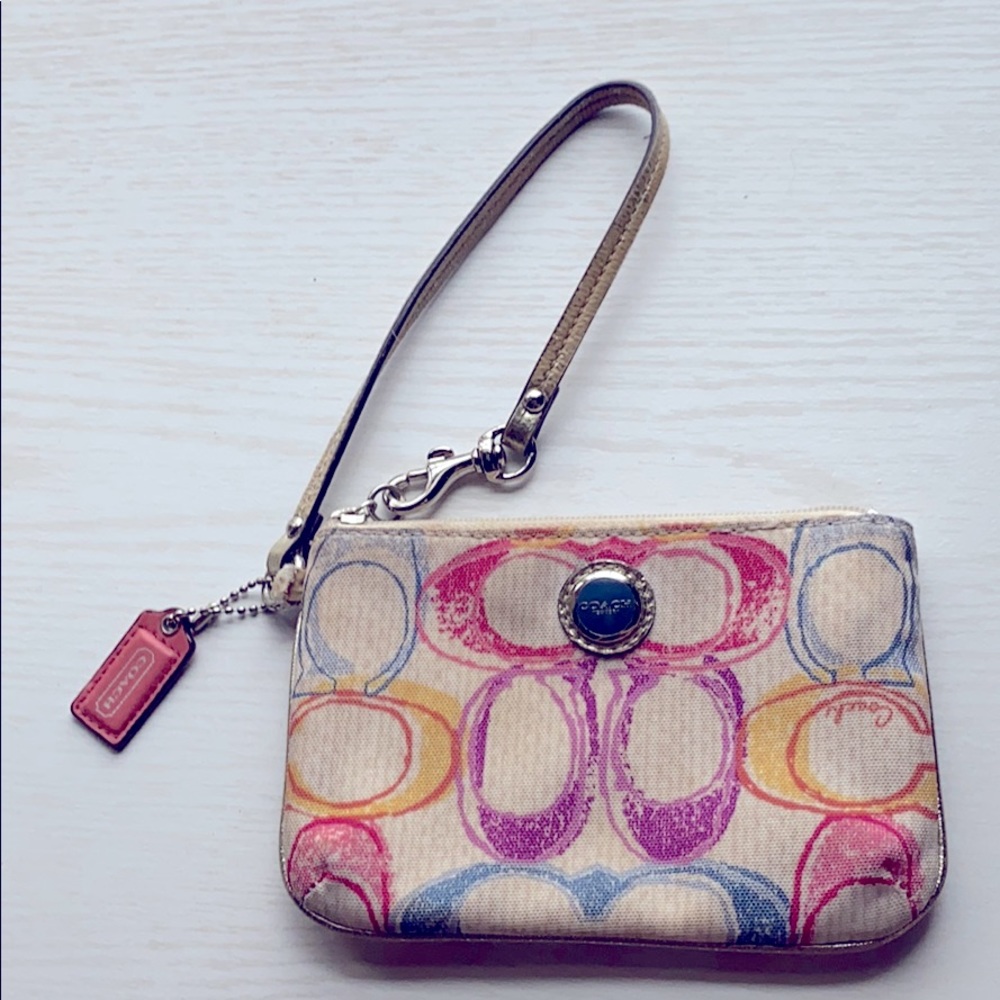 Coach Multicolor Wristlet/Clutch